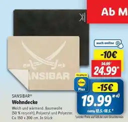 Lidl SANSIBAR Wohndecke Angebot