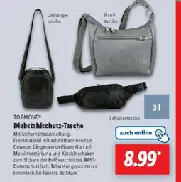 Lidl TOPMOVE Diebstahlschutz-Tasche Angebot
