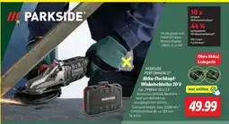 Lidl PARKSIDE PERFORMANCE Akku-Flachkopf-Winkelschleifer 20 V Angebot