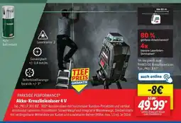 Lidl PARKSIDE PERFORMANCE Akku-Kreuzlinienlaser 4 V Angebot