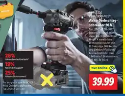 Lidl PARKSIDE PERFORMANCE Akku-Drehschlagschrauber 20 V Angebot