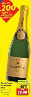 Lidl Henry Dubois Champagner, brut Angebot