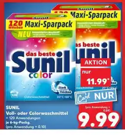 Kaufland Sunil Voll-oder Colorwaschmittel Angebot