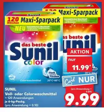 Kaufland Sunil Voll-oder Colorwaschmittel Angebot