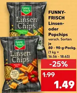 Kaufland FUNNY-FRISCH Linsen oder Popchips Angebot