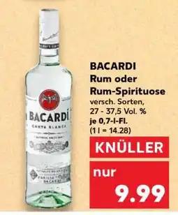 Kaufland BACARDI Rum oder Rum-Spirituose Angebot