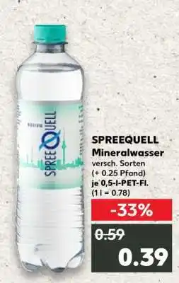 Kaufland Spreequell Mineralwasser Angebot