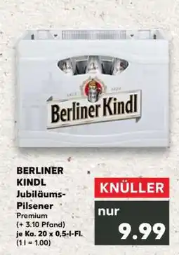 Kaufland BERLINER KINDL Jubiläums Pilsener Angebot