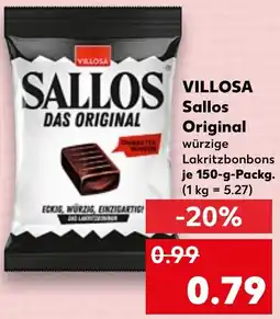 Kaufland VILLOSA Sallos Original Angebot