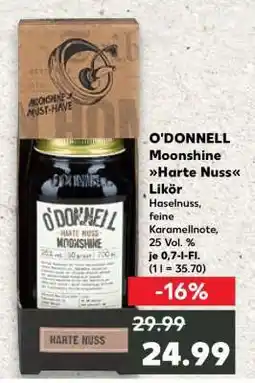 Kaufland O'DONNELL Moonshine Harte Nuss Angebot