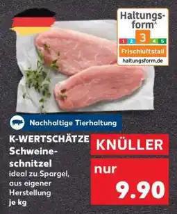 Kaufland K-WERTSCHÄTZE Schweineschnitzel Angebot