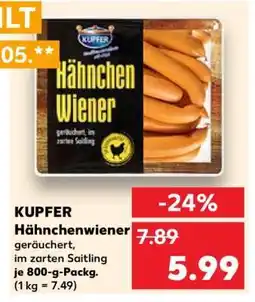 Kaufland KUPFER Hähnchenwiener Angebot