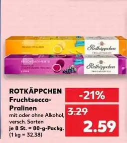 Kaufland ROTKÄPPCHEN Fruchtsecco-Pralinen Angebot