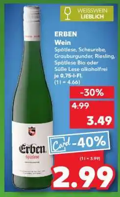 Kaufland ERBEN Wein Angebot