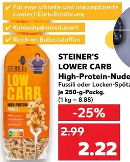 Kaufland STEINER'S LOWER CARB High-Protein-Nudeln Angebot