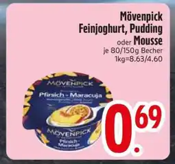 Edeka Mövenpick Feinjoghurt, Pudding Mousse Angebot