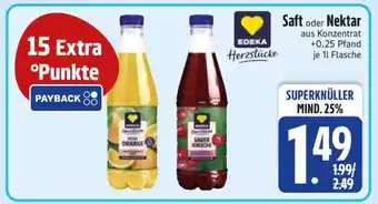 Edeka EDEKA Herzstücke Saft oder Nektar Angebot