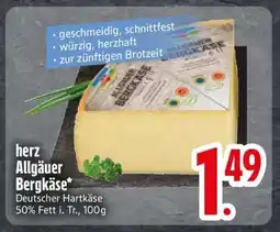 Edeka herz Allgäuer Bergkäse Angebot