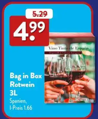 Aldi Süd Bag in Box Rotwein 3L Angebot