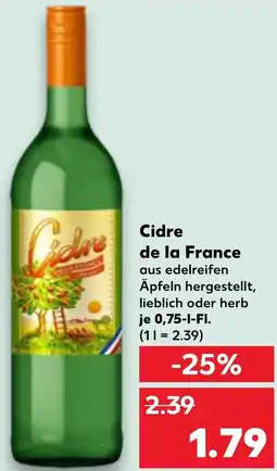 Kaufland Cidre de la France Angebot