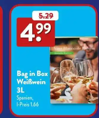 Aldi Süd Bag in Box Weißwein 3L Angebot