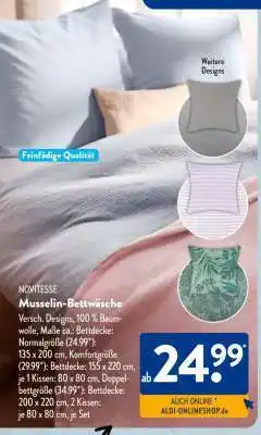 Aldi Süd Musselin-Bettwäsche Angebot