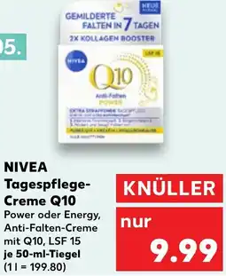 Kaufland NIVEA Tagespflege Creme Q10 Angebot