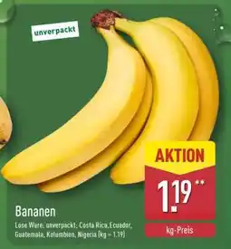 Aldi Nord Bananen Angebot