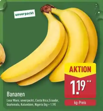 Aldi Nord Bananen Angebot