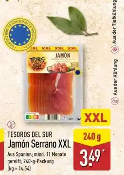 Aldi Nord TESOROS DEL SUR Jamón Serrano XXL Angebot