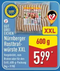 Aldi Nord GUT DREI EICHEN Nürnberger Rostbratwürste XXL Angebot
