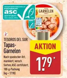 Aldi Nord TESOROS DEL SUR Tapas-Garnelen Angebot