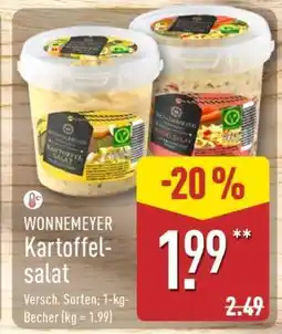 Aldi Nord WONNEMEYER Kartoffelsalat Angebot
