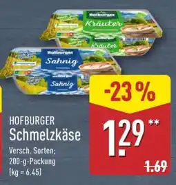 Aldi Nord HOFBURGER Schmelzkäse Angebot