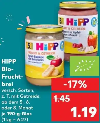 Kaufland HIPP Bio Fruchtbrei Angebot