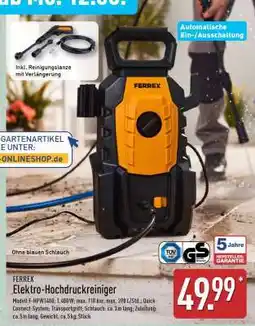 Aldi Nord FERREX Elektro-Hochdruckreiniger Angebot