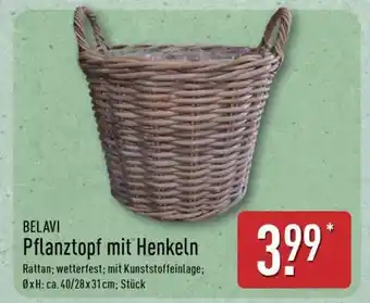 Aldi Nord BELAVI Pflanztopf mit Henkeln Angebot