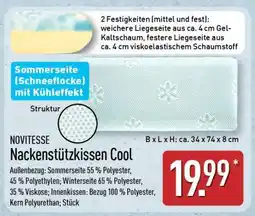 Aldi Nord NOVITESSE Nackenstützkissen Cool Angebot