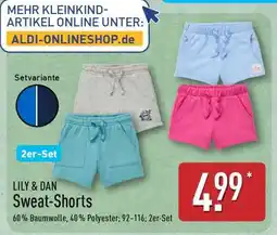 Aldi Nord LILY & DAN Sweat-Shorts Angebot