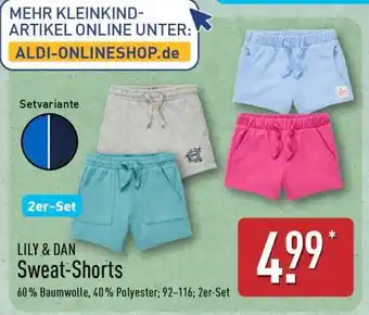 Aldi Nord LILY & DAN Sweat-Shorts Angebot