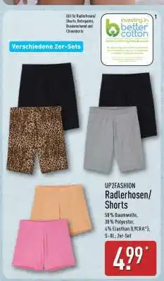Aldi Nord UP2FASHION Radlerhosen/Shorts Angebot
