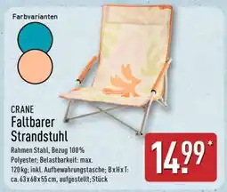 Aldi Nord CRANE Faltbarer Strandstuhl Angebot