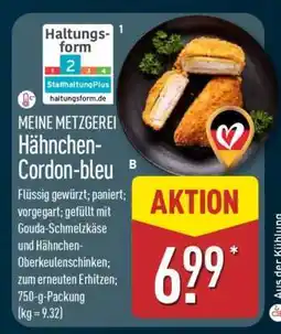 Aldi Nord MEINE METZGEREI Hähnchen-Cordon-bleu Angebot
