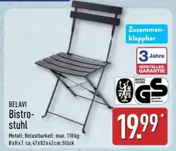 Aldi Nord BELAVI Bistrostuhl Angebot