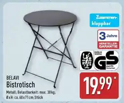 Aldi Nord BELAVI Bistrotisch Angebot