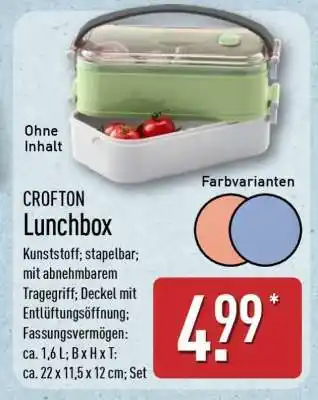 Aldi Nord CROFTON Lunchbox Angebot
