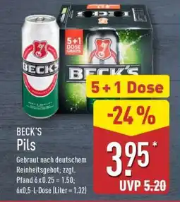 Aldi Nord Beck's Pils Angebot