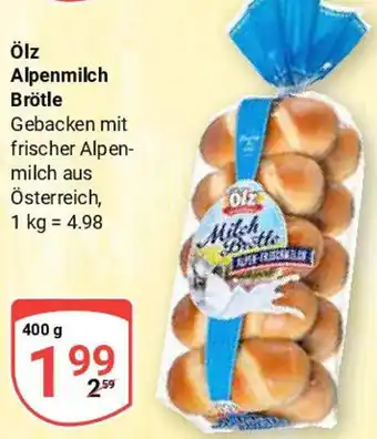 Globus Ölz Alpenmilch Brötle Angebot