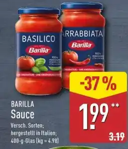 Aldi Nord BARILLA Sauce Angebot