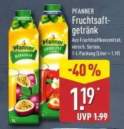 Aldi Nord PFANNER Fruchtsaftgetränk Angebot